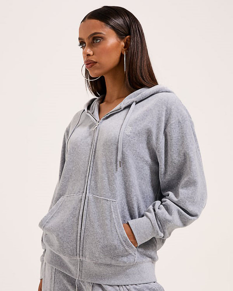 JUICY HALAN OVERSIZED ZIP THRU HOODIE - JCWAS24342-126 JUICY HALAN OVERSIZED ZIP THRU HOODIE - JCWAS24342-126
