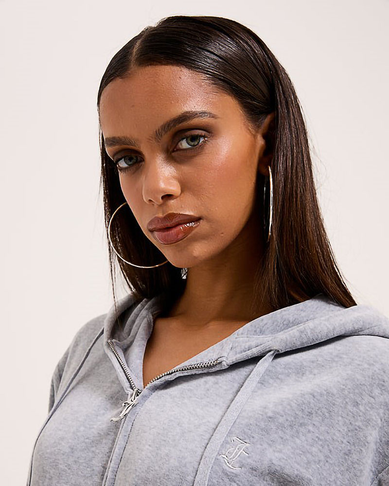 JUICY HALAN OVERSIZED ZIP THRU HOODIE - JCWAS24342-126 JUICY HALAN OVERSIZED ZIP THRU HOODIE - JCWAS24342-126