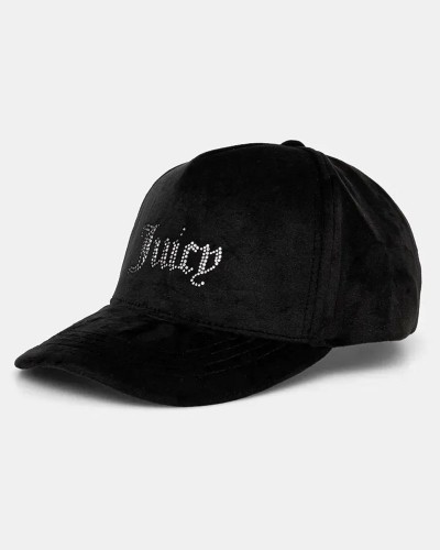 JUICY VERONICA VELOUR & DIAMANTE BASEBALL - JCAWH224702-101 JUICY VERONICA VELOUR & DIAMANTE BASEBALL - JCAWH224702-101