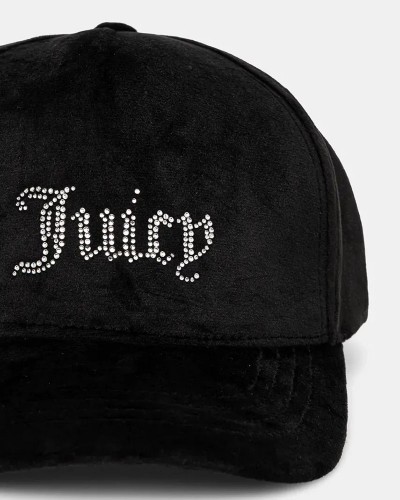 JUICY VERONICA VELOUR & DIAMANTE BASEBALL - JCAWH224702-101 JUICY VERONICA VELOUR & DIAMANTE BASEBALL - JCAWH224702-101