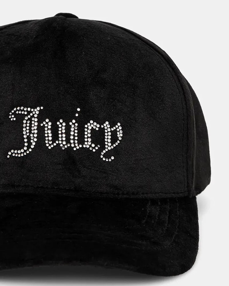 JUICY VERONICA VELOUR & DIAMANTE BASEBALL - JCAWH224702-101 JUICY VERONICA VELOUR & DIAMANTE BASEBALL - JCAWH224702-101