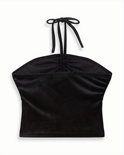 JUICY HALTER RUCHE TOP - JCWCT125325-101 JUICY HALTER RUCHE TOP - JCWCT125325-101