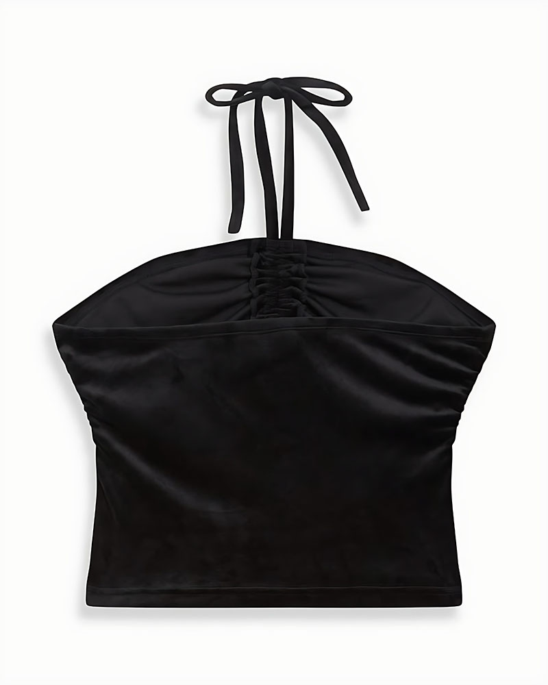 JUICY HALTER RUCHE TOP - JCWCT125325-101 JUICY HALTER RUCHE TOP - JCWCT125325-101