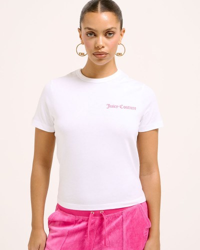 JUICY LA BEACH GIRLFRIEND T-SHIRT - JCWCT125319-117 JUICY LA BEACH GIRLFRIEND T-SHIRT - JCWCT125319-117