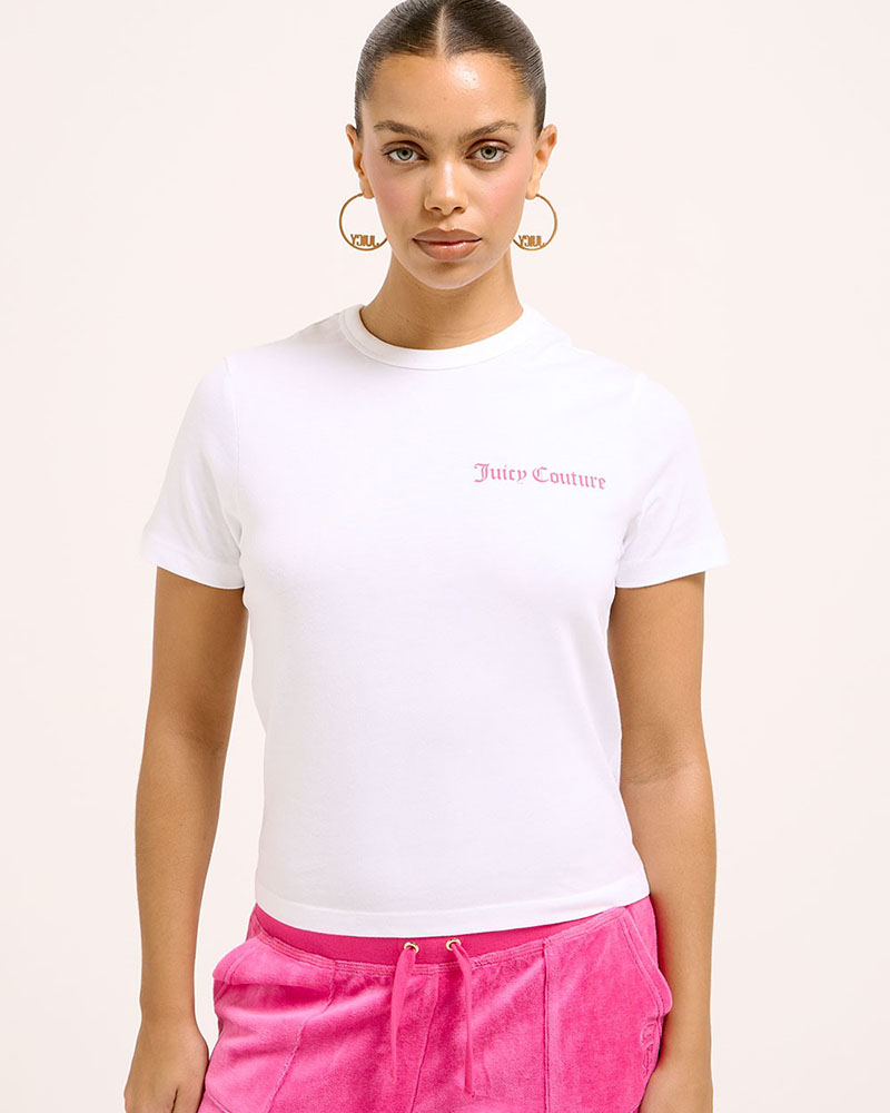 JUICY LA BEACH GIRLFRIEND T-SHIRT - JCWCT125319-117 JUICY LA BEACH GIRLFRIEND T-SHIRT - JCWCT125319-117