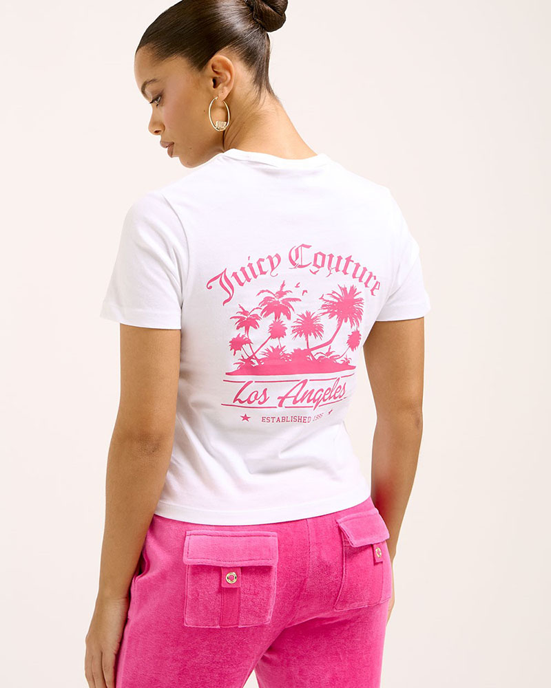 JUICY LA BEACH GIRLFRIEND T-SHIRT - JCWCT125319-117 JUICY LA BEACH GIRLFRIEND T-SHIRT - JCWCT125319-117
