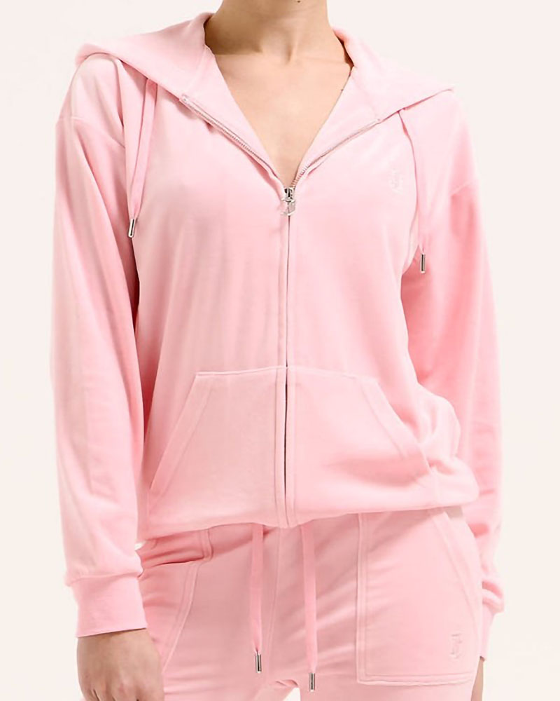 JUICY HALAN OVERSIZED ZIP THRU HOODIE - JCWAS24342-105 JUICY HALAN OVERSIZED ZIP THRU HOODIE - JCWAS24342-105