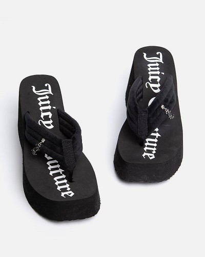 JUICY WHITNEY VELOUR Y2K WEDGE - JCFSAN225009-101 JUICY WHITNEY VELOUR Y2K WEDGE - JCFSAN225009-101