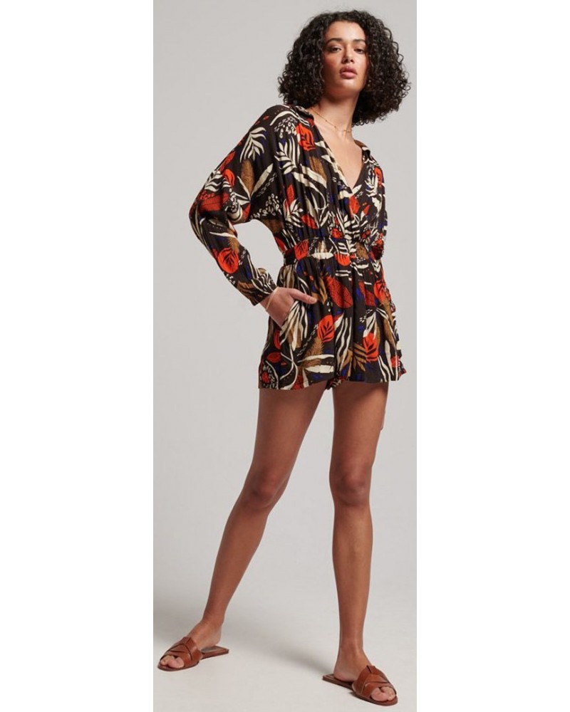 SUPERDRY VINTAGE BEACH PLAYSUIT ΦΟΡΜΑ ΓΥΝΑΙΚΕΙΟ - SD0APW8011305A000000