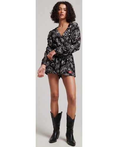 SUPERDRY VINTAGE BEACH PLAYSUIT ΦΟΡΜΑ ΓΥΝΑΙΚΕΙΟ - SD0APW8011305A000000