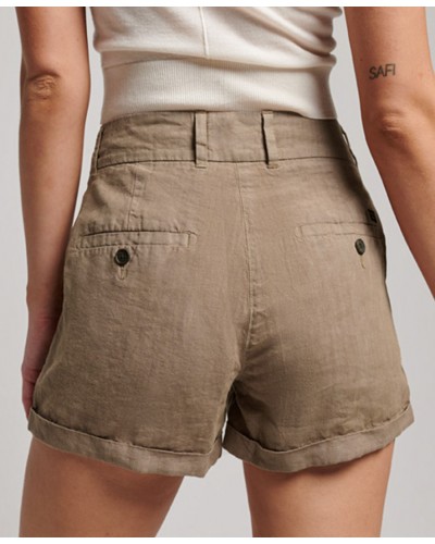 SUPERDRY STUDIOS OVERDYED LINEN SHORT ΣΟΡΤΣ ΓΥΝΑΙΚΕΙΟ - SD0APW7110331A000000