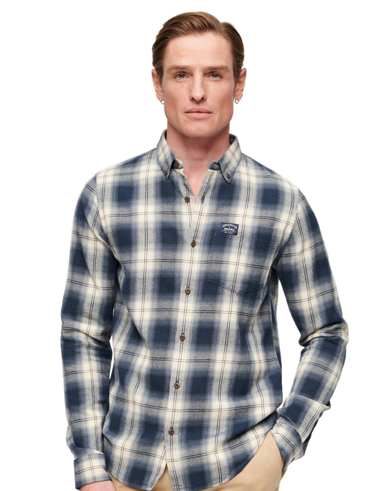 SUPERDRY D2 OVIN L/S COTTON LUMBERJACK SHIRT ΠΟΥΚΑΜΙΣΟ ΑΝΔΡΙΚΟ - SD0APM4010727A000000