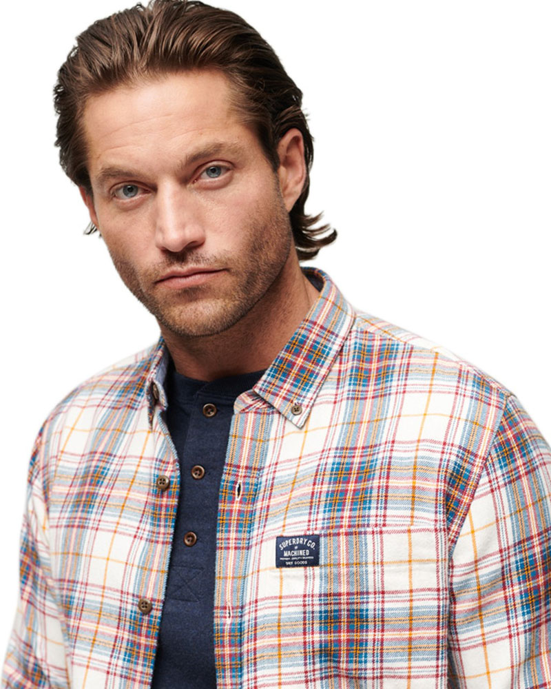 SUPERDRY D2 OVIN L/S COTTON LUMBERJACK SHIRT ΠΟΥΚΑΜΙΣΟ ΑΝΔΡΙΚΟ - SD0APM4010727A000000