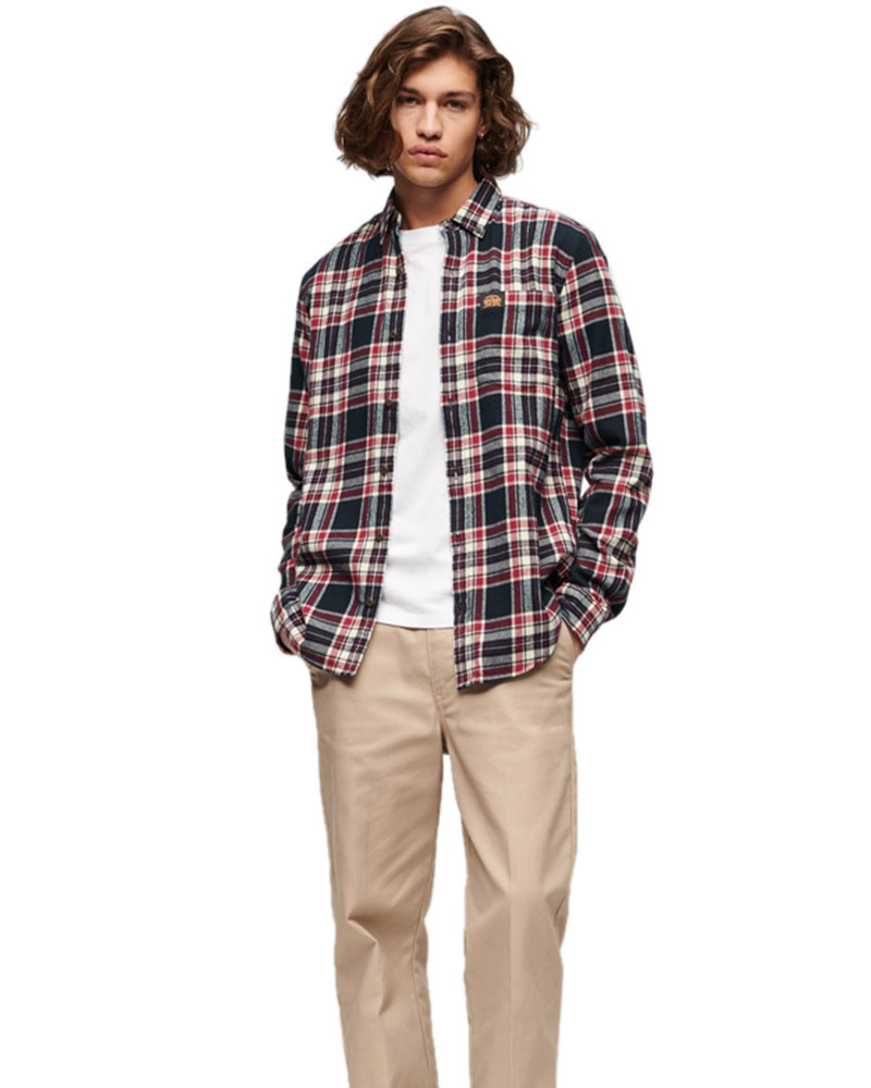 SUPERDRY D2 OVIN L/S COTTON LUMBERJACK SHIRT ΠΟΥΚΑΜΙΣΟ ΑΝΔΡΙΚΟ - SD0APM4010727A000000