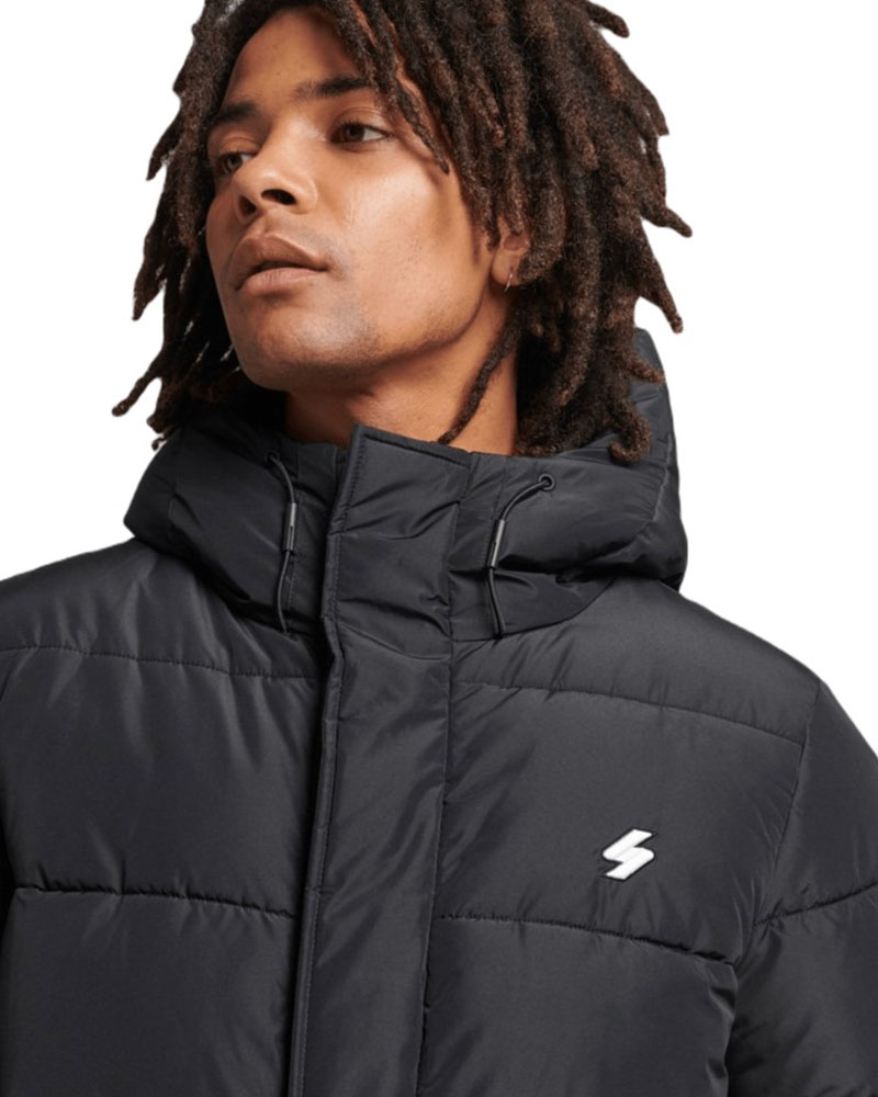 SUPERDRY D5 SDCD HOODED LONGLINE SPORTS PUFFER ΜΠΟΥΦΑΝ ΑΝΔΡΙΚΟ - SD0APM5011762A000000