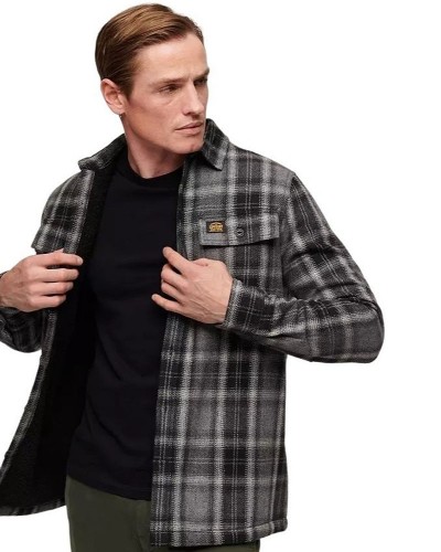 SUPERDRY D3 OVIN WOOL MILLER OVERSHIRT ΠΟΥΚΑΜΙΣΟ ΑΝΔΡΙΚΟ - SD0APM4010720A000000