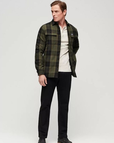 SUPERDRY D3 OVIN WOOL MILLER OVERSHIRT ΠΟΥΚΑΜΙΣΟ ΑΝΔΡΙΚΟ - SD0APM4010720A000000