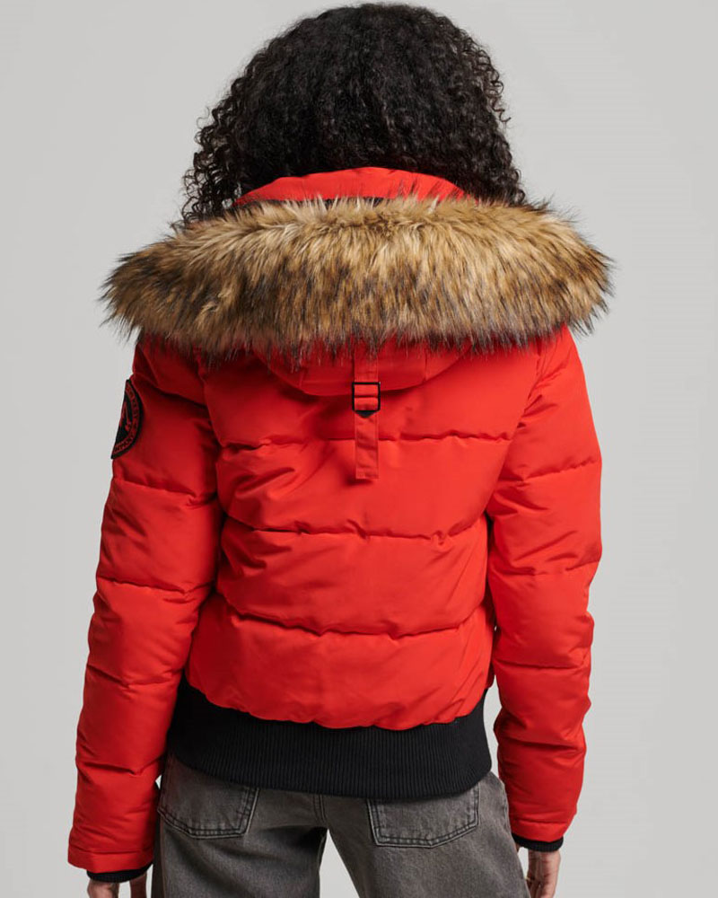 SUPERDRY D5 OVIN EVEREST HOODED PUFFER BOMBER ΜΠΟΥΦΑΝ ΓΥΝΑΙΚΕΙΟ - SD0APW5011576A000000
