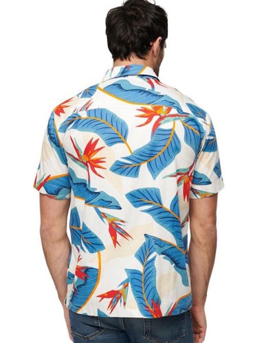 SUPERDRY HAWAIIAN BOX FIT SHIRT ΠΟΥΚΑΜΙΣΟ ΑΝΔΡΙΚΟ - SD0APM4010353A000000