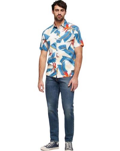 SUPERDRY HAWAIIAN BOX FIT SHIRT ΠΟΥΚΑΜΙΣΟ ΑΝΔΡΙΚΟ - SD0APM4010353A000000