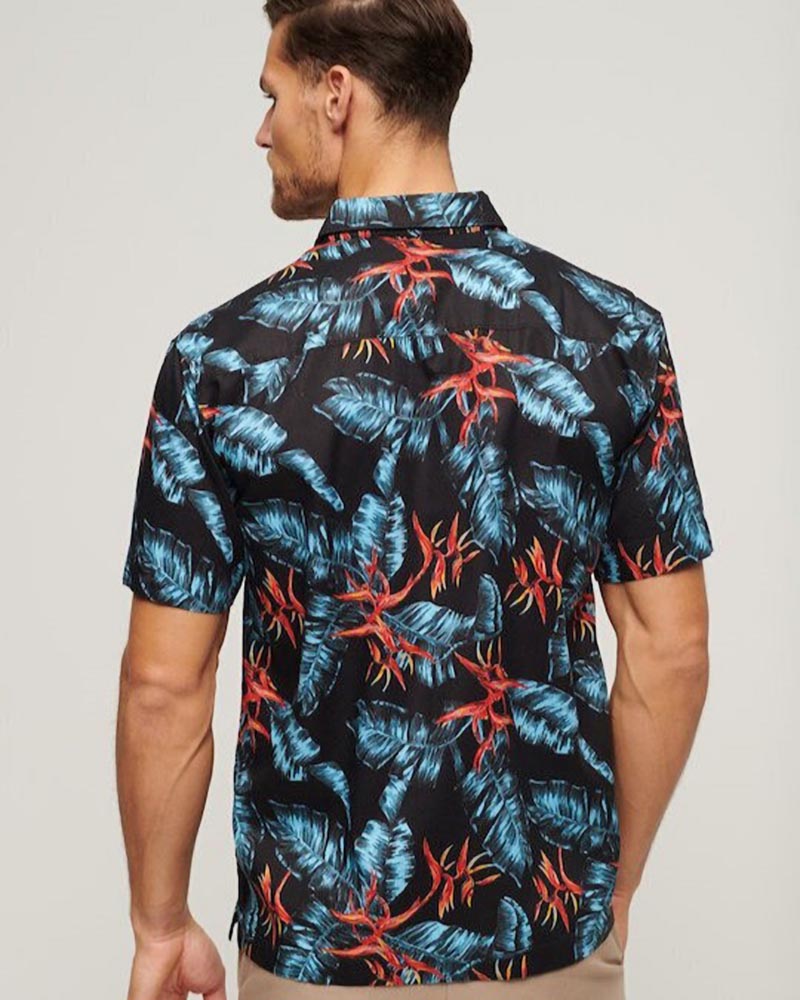 SUPERDRY HAWAIIAN BOX FIT SHIRT ΠΟΥΚΑΜΙΣΟ ΑΝΔΡΙΚΟ - SD0APM4010353A000000