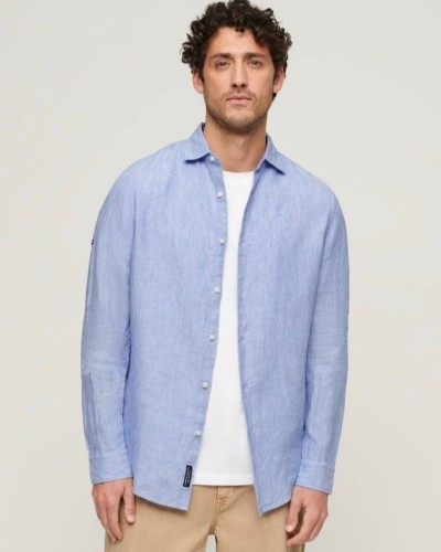 SUPERDRY STUDIOS CASUAL LINEN L/S SHIRT ΠΟΥΚΑΜΙΣΟ ΑΝΔΡΙΚΟ - SD0APM4010607A000000