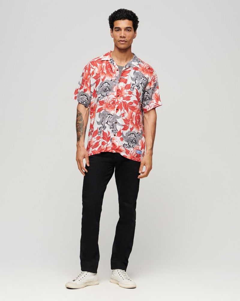 SUPERDRY D3 OVIN HAWAIIAN RESORT SHIRT ΠΟΥΚΑΜΙΣΟ ΑΝΔΡΙΚΟ - SD0APM4010740A000000