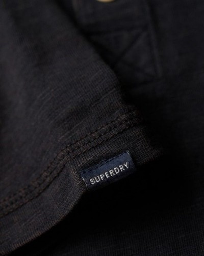 SUPERDRY D2 STUD SS JERSEY GRANDAD TOP ΜΠΛΟΥΖΑ ΑΝΔΡΙΚΟ - SD0APM1011890A000000