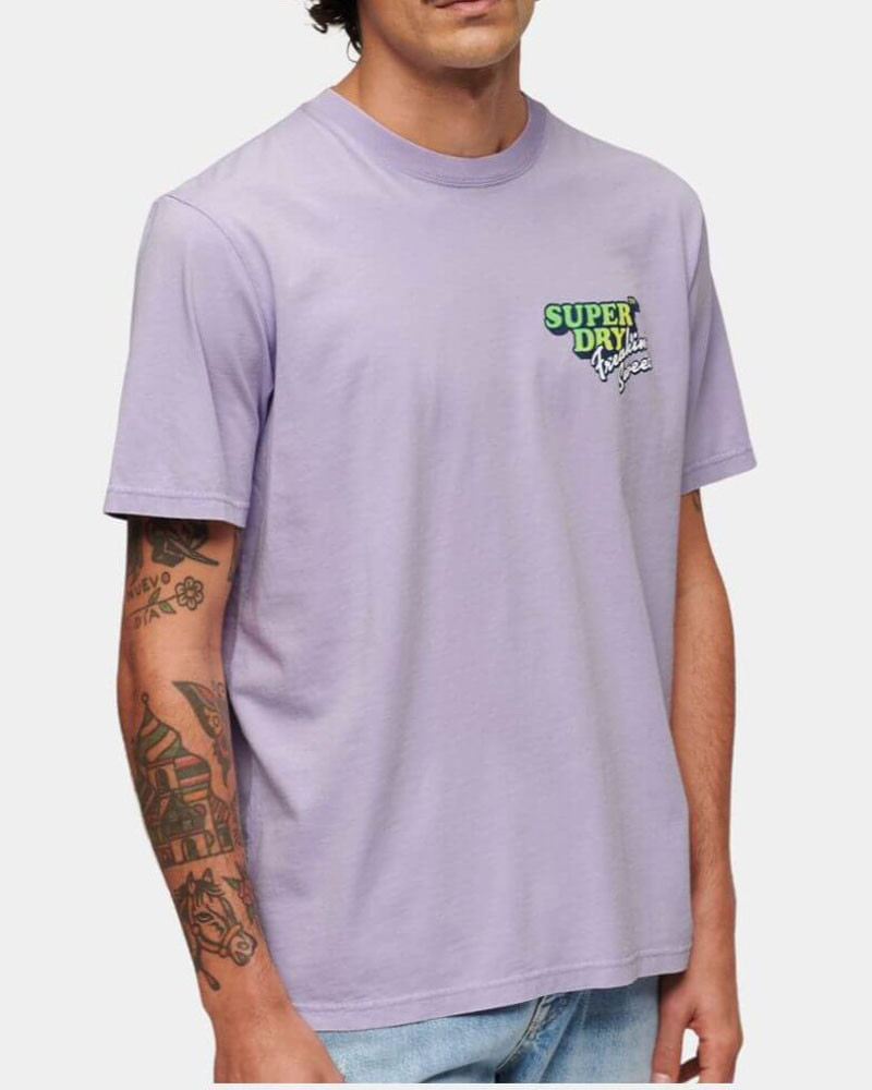 SUPERDRY D2 OVIN NEON TRAVEL CHEST LOOSE TEE ΜΠΛΟΥΖΑ ΑΝΔΡΙΚΟ - SD0APM1011907A000000