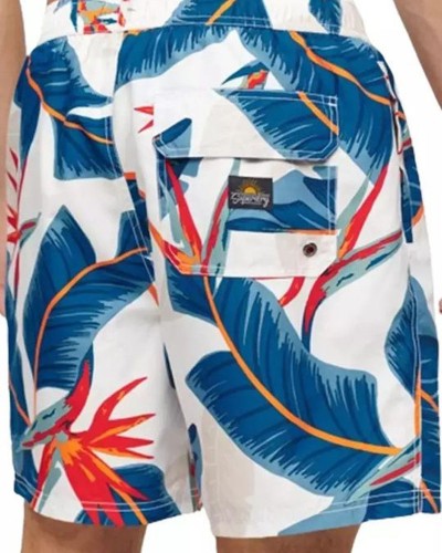 SUPERDRY D3 OVIN HAWAIIAN PRINT 17" SWIM SHORT ΜΑΓΙΟ ΑΝΔΡΙΚΟ - SD0APM3010232A000000