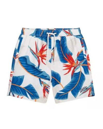 SUPERDRY D3 OVIN HAWAIIAN PRINT 17" SWIM SHORT ΜΑΓΙΟ ΑΝΔΡΙΚΟ - SD0APM3010232A000000