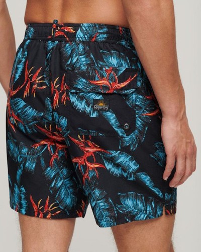 SUPERDRY D3 OVIN HAWAIIAN PRINT 17" SWIM SHORT ΜΑΓΙΟ ΑΝΔΡΙΚΟ - SD0APM3010232A000000