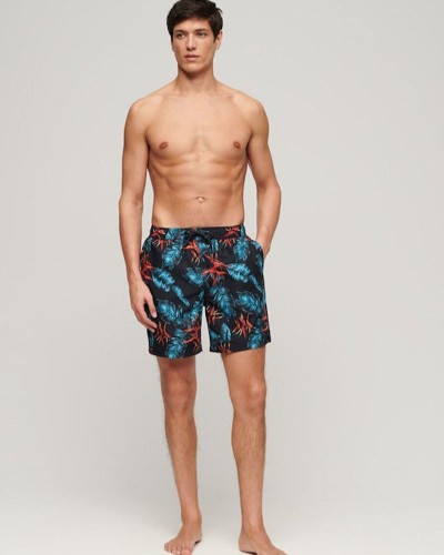 SUPERDRY D3 OVIN HAWAIIAN PRINT 17" SWIM SHORT ΜΑΓΙΟ ΑΝΔΡΙΚΟ - SD0APM3010232A000000