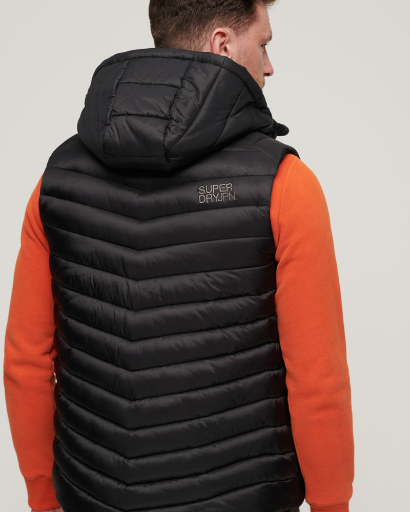 SUPERDRY D1 SDCD HOODED FUJI PADDED GILET ΜΠΟΥΦΑΝ ΑΝΔΡΙΚΟ - SD0APM5011837A000000