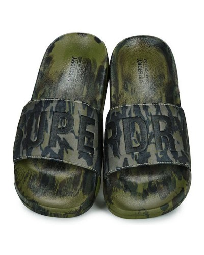 SUPERDRY D2 SDRY CAMO VEGAN POOL SLIDE ΠΑΠΟΥΤΣΙ ΑΝΔΡΙΚΟ - SD0SHMF310261A000000