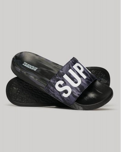 SUPERDRY D2 SDRY CAMO VEGAN POOL SLIDE ΠΑΠΟΥΤΣΙ ΑΝΔΡΙΚΟ - SD0SHMF310261A000000