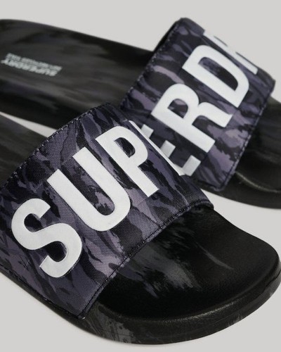 SUPERDRY D2 SDRY CAMO VEGAN POOL SLIDE ΠΑΠΟΥΤΣΙ ΑΝΔΡΙΚΟ - SD0SHMF310261A000000