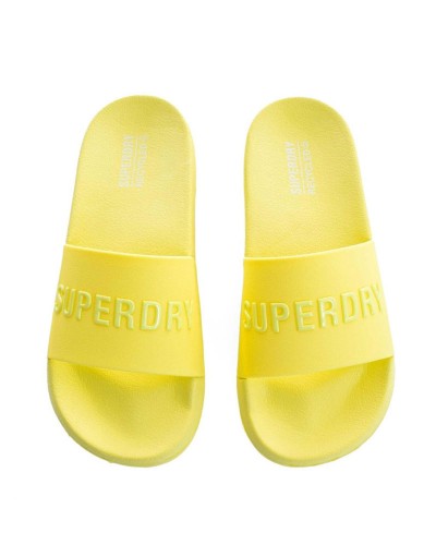 SUPERDRY D2 SDRY LOGO VEGAN POOL SLIDE ΠΑΠΟΥΤΣΙ ΓΥΝΑΙΚΕΙΟ - SD0SHWF310216A000000