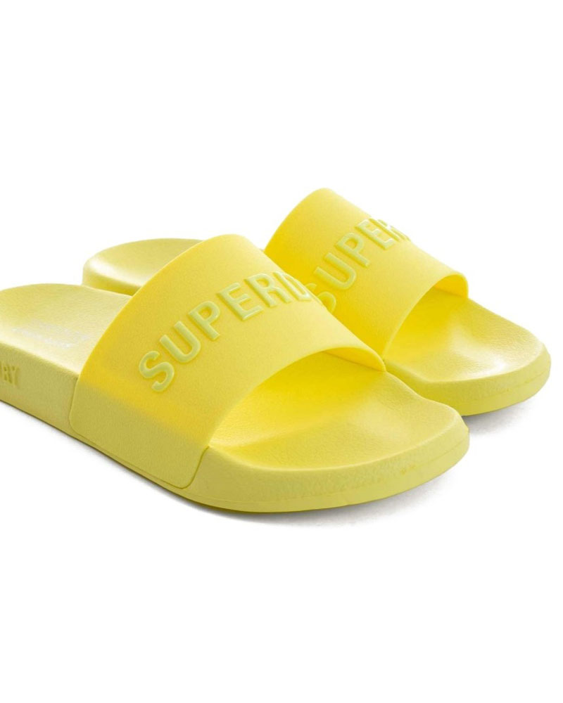 SUPERDRY D2 SDRY LOGO VEGAN POOL SLIDE ΠΑΠΟΥΤΣΙ ΓΥΝΑΙΚΕΙΟ - SD0SHWF310216A000000