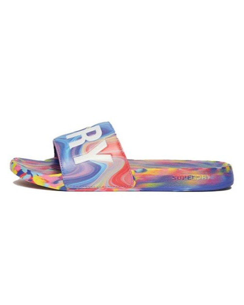 SUPERDRY D2 SDRY MARBLE VEGAN POOL SLIDE ΠΑΠΟΥΤΣΙ ΓΥΝΑΙΚΕΙΟ - SD0SHWF310218A000000