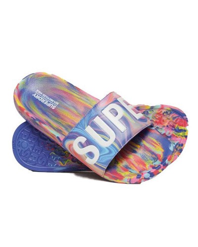 SUPERDRY D2 SDRY MARBLE VEGAN POOL SLIDE ΠΑΠΟΥΤΣΙ ΓΥΝΑΙΚΕΙΟ - SD0SHWF310218A000000