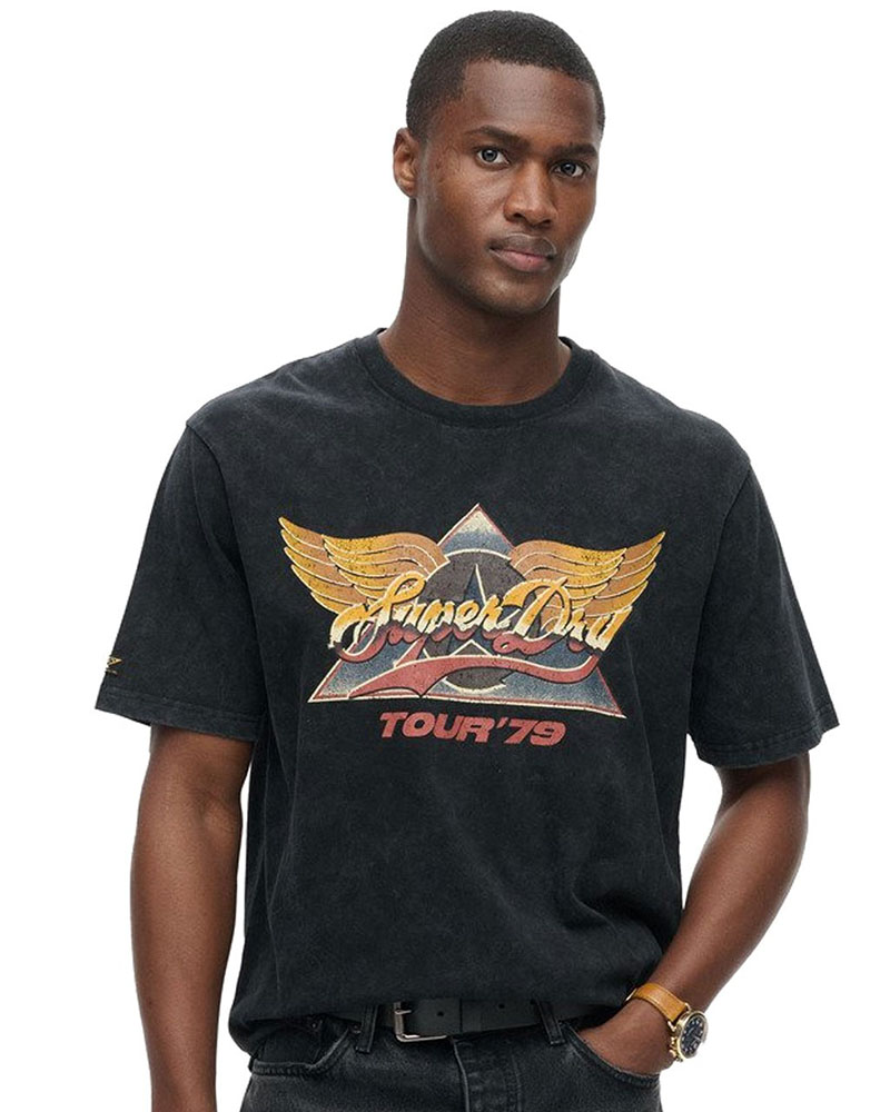 SUPERDRY D2 OVIN 70s ROCK GRAPHIC BAND T SHIRT ΜΠΛΟΥΖΑ ΑΝΔΡΙΚΟ - SD0APM1012019A000000 SUPERDRY D2 OVIN 70s ROCK GRAPHIC BAND T SHIRT ΜΠΛΟΥΖΑ ΑΝΔΡΙΚΟ - SD0APM1012019A000000