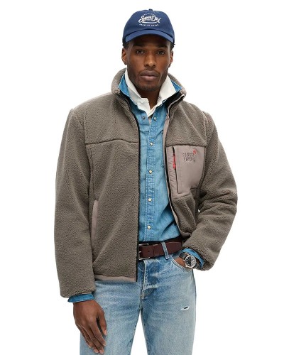 SUPERDRY D3 SDCD RELAXED FLEECE TREKKER JACKET ΜΠΟΥΦΑΝ ΑΝΔΡΙΚΟ - SD0APM5011920A000000 SUPERDRY D3 SDCD RELAXED FLEECE TREKKER JACKET ΜΠΟΥΦΑΝ ΑΝΔΡΙΚΟ - SD0APM5011920A000000