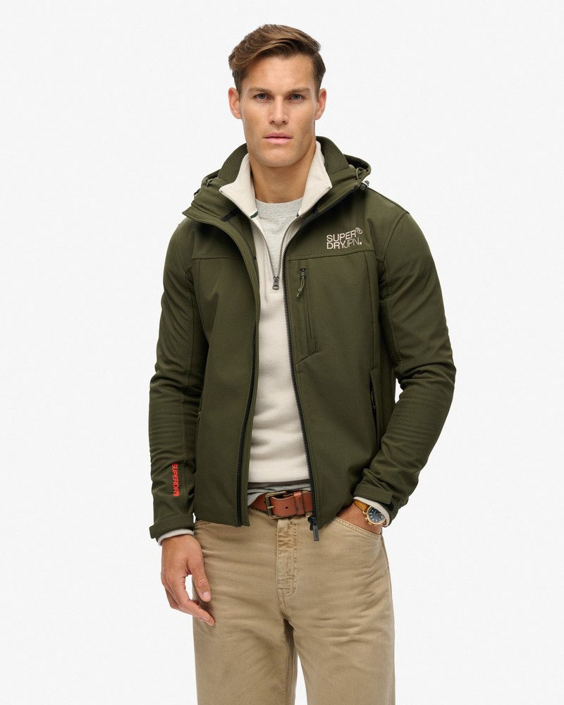 SUPERDRY D2 SDCD HOODED SOFT SHELL TREKKER JKT ΜΠΟΥΦΑΝ ΑΝΔΡΙΚΟ - SD0APM5011926A000000 SUPERDRY D2 SDCD HOODED SOFT SHELL TREKKER JKT ΜΠΟΥΦΑΝ ΑΝΔΡΙΚΟ - SD0APM5011926A000000