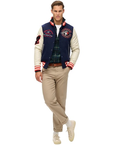 SUPERDRY D2 OVIN VARSITY PATCHED BOMBER ΜΠΟΥΦΑΝ ΑΝΔΡΙΚΟ - SD0APM5011942A000000 SUPERDRY D2 OVIN VARSITY PATCHED BOMBER ΜΠΟΥΦΑΝ ΑΝΔΡΙΚΟ - SD0APM5011942A000000