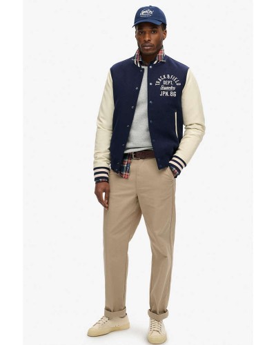 SUPERDRY D2 OVIN VARSITY CHAIN STITCH BOMBER ΜΠΟΥΦΑΝ ΑΝΔΡΙΚΟ - SD0APM5012037A000000 SUPERDRY D2 OVIN VARSITY CHAIN STITCH BOMBER ΜΠΟΥΦΑΝ ΑΝΔΡΙΚΟ - SD0APM5012037A000000