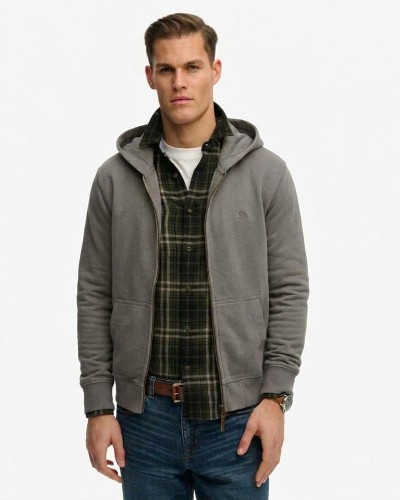 SUPERDRY & CO D2 OVIN CLASSIC ESSENTIAL ZIPHOOD ΦΟΥΤΕΡ ΑΝΔΡΙΚΟ - SD0APM2014170A000000