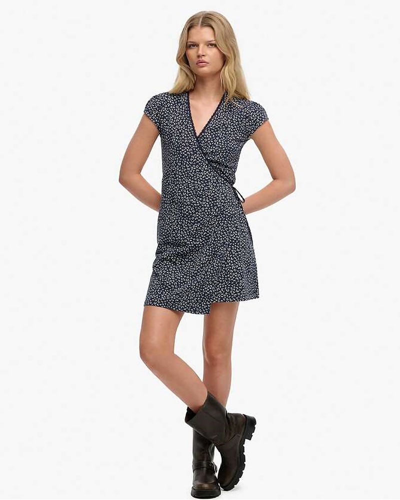 SUPERDRY & CO ATHLETIC ESSENTIAL WRAP DRESS ΦΟΡΕΜΑ ΓΥΝΑΙΚΕΙΟ - SD0APW8011832B000000