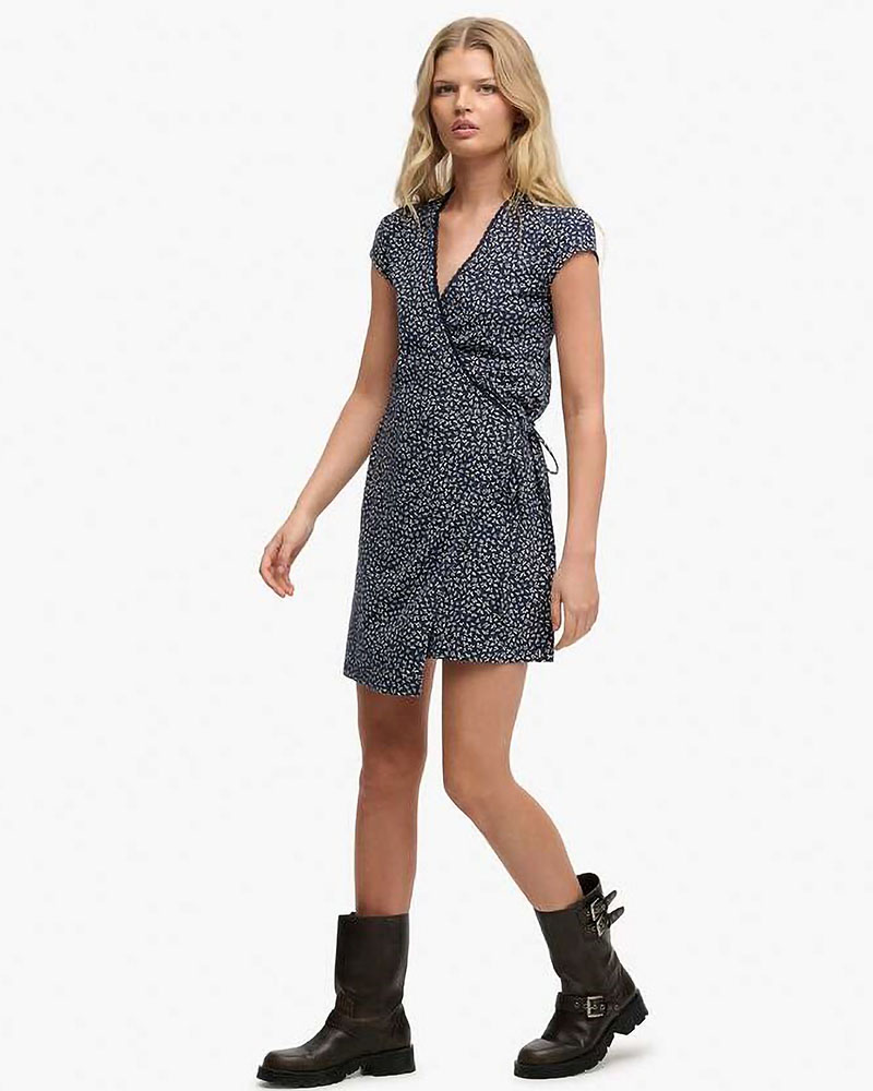 SUPERDRY & CO ATHLETIC ESSENTIAL WRAP DRESS ΦΟΡΕΜΑ ΓΥΝΑΙΚΕΙΟ - SD0APW8011832B000000