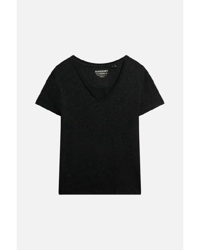 SUPERDRY & CO D1 STUD STUDIOS SLUB EMB VEE TEE ΜΠΛΟΥΖΑ ΓΥΝΑΙΚΕΙΟ - SD0APW1011828A000000